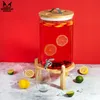 SuperButelki - Szklany słój z kranikiem 10 l, drewniany Podgląd zdjęcia produktu 4