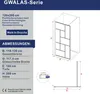 Duschwand Glas 120 x 200 cm walk in Dusche Duschglas Produktbild-Vorschau 8