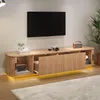 Merax TV Lowboard mit LED Beleuchtung, TV Schrank mit Produktbild-Vorschau 1