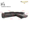 4ALLHOME Ecksofa Luna mit Schlaffunktion, Couch, Sofa mit Produktbild-Vorschau 2