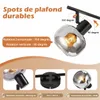 ZMH Plafonnier Industriel 4 Flammes E14 Douille Vintage Voir les images du produit 4