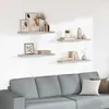 vidaXL Étagères flottantes 4 pcs. Gris béton 80x23,5x3,8 cm Voir les images du produit 2