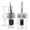 Two views of a 3D printer hotend with dimensions indicated. Náhľad obrázku produktu
