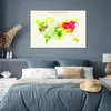 MuchoWow® Poster Weltkarte - Farben - Farbe 120x80 cm - Produktbild-Vorschau 4