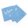 itenga 40x Servietten mit 48x Tischkarten Set - Schön dass Produktbild-Vorschau 2