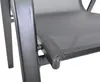 ROJAPLAST Fotel ogrodowy metalowy SOFIE, czarny Podgląd zdjęcia produktu 3