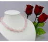 Kette Collier aus Rosenquarz Kugelkette Edelsteine zart Produktbild-Vorschau 7