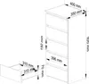 Kommode 40 cm breit Holz Highboard Sideboard für Flur Produktbild-Vorschau 7