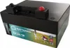 A battery pack for a golf cart on a golf course. Produktbild-Vorschau