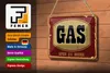 Blechschild Hinweis 18x12cm GAS open 24 hours Produktbild-Vorschau 3