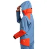 Hardshelljacke für Damen in Blau und Orange von La Sportiva; mit Kapuze und langen Ärmeln. Produktbild-Vorschau
