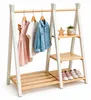Relaxdays, věšák na oblečení pro děti, borovicové dřevo, Náhled obrázku produktu 1
