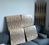 8er-Set Akustikpaneele WAVE 50x50x5 cm, Sonoma – inkl. Produktbild-Vorschau 8