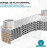 Wymiennik ciepła Wiltec 50 płyt, maks. 90 kW, 4 m³/h 0,99 l Podgląd zdjęcia produktu 4