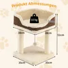 Petit arbre à chat COSTWAY, arbre à chat avec siège en Voir les images du produit 3