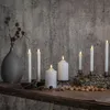LED Stumpenkerze Flamme - Echtwachs - warmweiße 3D Flamme - Produktbild-Vorschau 11