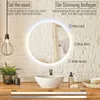 Aquamarin Koupelnové LED zrcadlo kulaté, 70 cm Náhled obrázku produktu 3