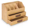 Organiseur de bureau Relaxdays, tiroirs et compartiments, H Voir les images du produit 6