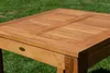 AS-S Wuchtiger echt TEAK Bigfuss Design Gartentisch 80x80 Produktbild-Vorschau 2