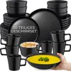 tectake® Kombiservice Una für 6 Personen ineinander Produktbild-Vorschau 1