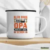 Huuraa Emaille Tasse Bleib ruhig der Opa macht das schon Produktbild-Vorschau 3