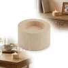 Portacandele rotondo in legno da 4 cm, per decoupage Anteprima dell’immagine prodotto 1