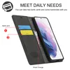 Galaxy S22 5G Hülle, Standfunktion Kartenfach Wallet Leder Produktbild-Vorschau 4