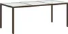 vidaXL Gartentisch Braun 190x90x75 cm Gehärtetes Glas und Produktbild-Vorschau 5