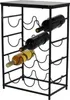 Casier à vin Koopman 12 bouteilles, métal/bois, 40 x 26 x Voir les images du produit 2