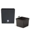 Blumenkübel 64 L Rattan-Optik Anthrazit Pflanzkübel h. 41 Produktbild-Vorschau 1