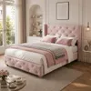 okwish Čalouněná dětská postel 90x200cm Jednolůžko s Náhled obrázku produktu 2