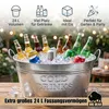 BigDean 2er SET Getränkewanne 24 Liter Zinkwanne Set Produktbild-Vorschau 3