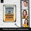 LANOLU Retro Blechschild Freunde bleiben, vintage Produktbild-Vorschau 2