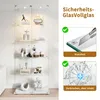 Vitrina de vidrio INONEFT con iluminación LED y 2 puertas, Vista previa de la imagen del producto 6