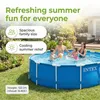 Piscina con telaio rotonda - 457 x 122 cm - 8 pezzi  S616 Anteprima dell’immagine prodotto 2