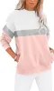 ASKSA Damen Pullover Rundhals Langarm Sweatshirt Casual Produktbild-Vorschau 1