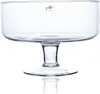 A clear glass bowl on a stand, photographed against a white background. Podgląd zdjęcia produktu