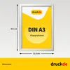 Cornice a scatto DIN A3 - 10 pezzi - per poster, insegne, Anteprima dell’immagine prodotto 4