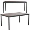 Stół ogrodowy Keter Porto 160 walnut black steel Podgląd zdjęcia produktu 2
