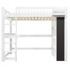 Flieks Etagenbett 140x200cm mit Schreibtisch und Ablagen, Produktbild-Vorschau 11