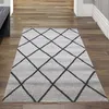 Tapis style scandinave salon losange - entretien facile - Voir les images du produit 1