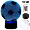 LED Nachtlampe 3D Fußball Kinderlampe Tischlampe RGB USB Produktbild-Vorschau 1