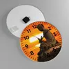 Wanduhr - Rund - Glasuhr - tempel buddha - 40x40cm - Produktbild-Vorschau 2