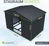 Juskys Metall Geräteschuppen XL – Dunkelgrau, wetterfest Produktbild-Vorschau 4