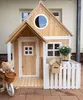 Spielhaus Finn weiß-natur mit Veranda, Verkaufstheke, Produktbild-Vorschau 1