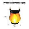 Solarlaterne Für Außen, Tanzende Flammen Solar Laternen Für Produktbild-Vorschau 6