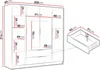 MIRJAN24 Kleiderschrank Sofia I 200, Schlafzimmer, Produktbild-Vorschau 4
