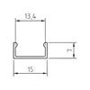 LED Profile in silber P4-1 100CM ohne Abdeckung für LED Produktbild-Vorschau 2