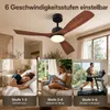 132 cm Deckenventilator mit Beleuchtung und Fernbedienung, Produktbild-Vorschau 4