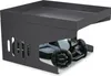 A robotic mower garage with a robotic mower underneath. Produktbild-Vorschau